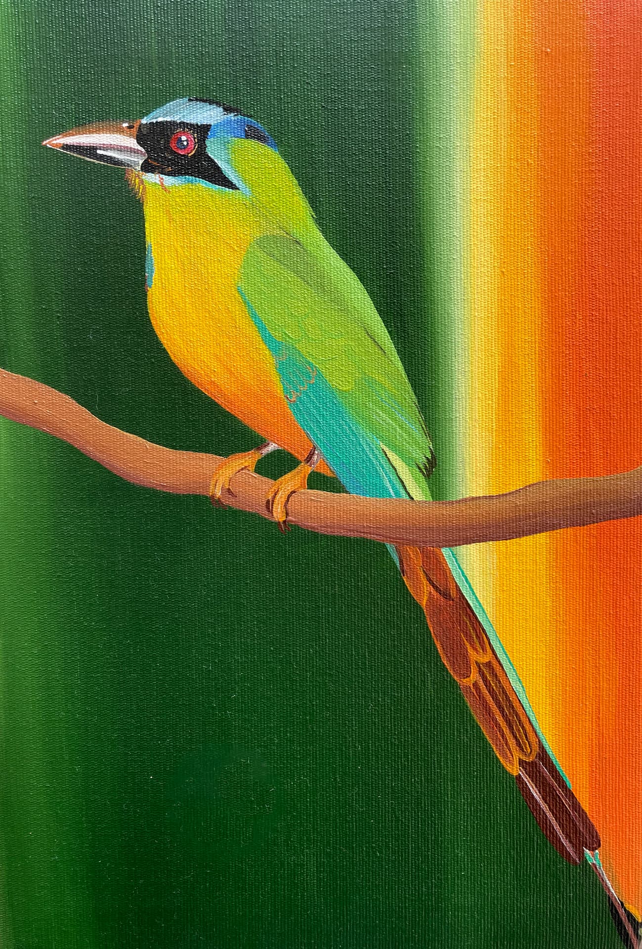 Pintura de araçari-poca