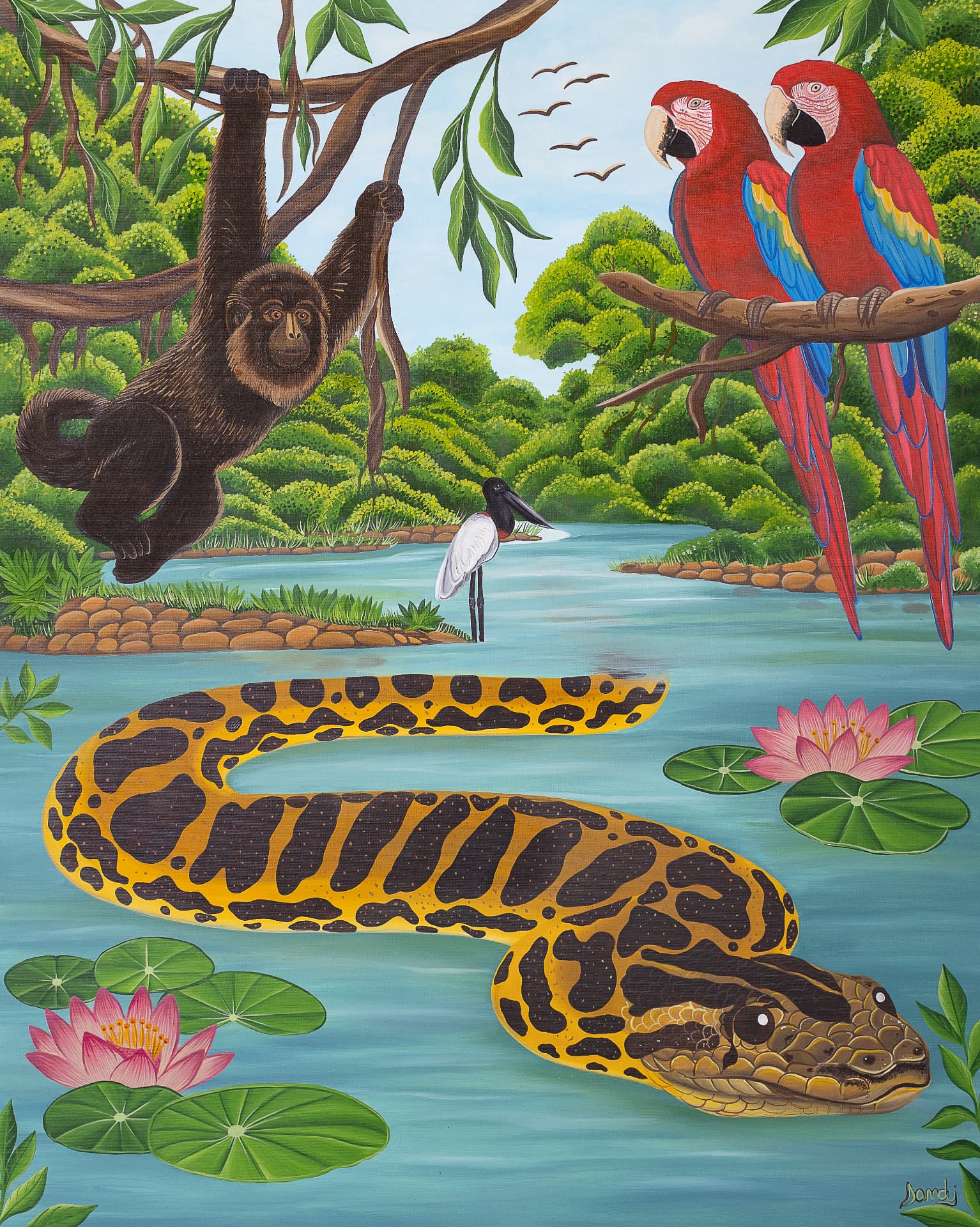 Pintura O Pantanal do Ilan